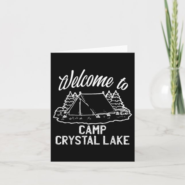 Welcome To Camp Crystal Lake  Card (Front)