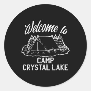 Welcome To Camp Crystal Lake Classic Round Sticker