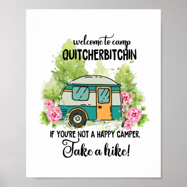 Welcome To Camp Quitcherbitchin Mug Poster (Front)
