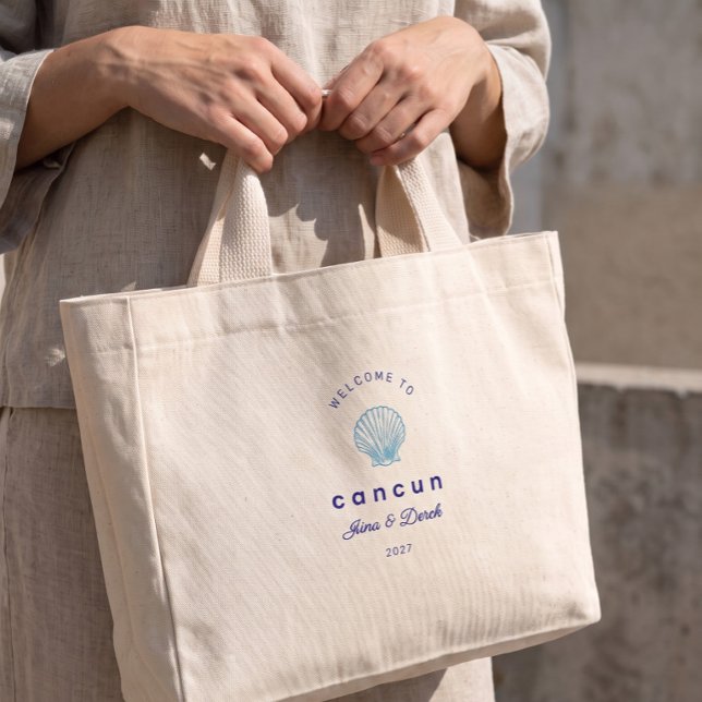Welcome to Cancun Blue Custom Wedding Welcome Bag (Creator Uploaded)