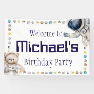 Welcome to Child's Name Birthday Party Sign Banner