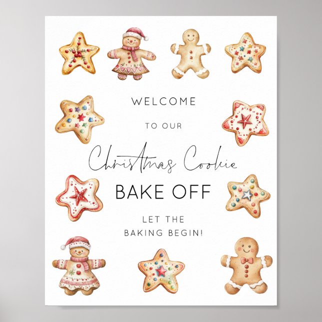 Welcome to Christmas Cookie Bake Off Poster (Front)