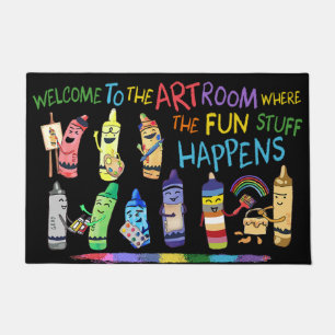 Welcome To Classroom Door Mat, Funny Teacher Gifts Doormat