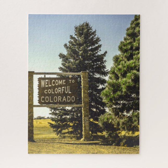 Welcome to Colourful Colorado Jigsaw Puzzle (Vertical)