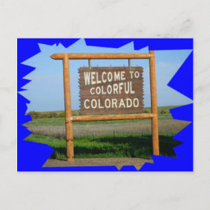 Welcome to Colourful Colorado POST CARD