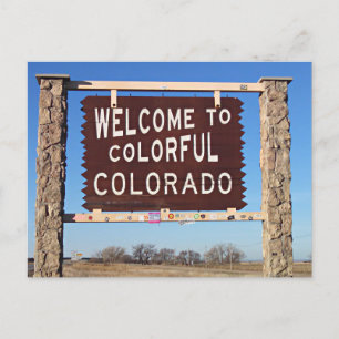 Welcome to Colourful Colorado Postcard