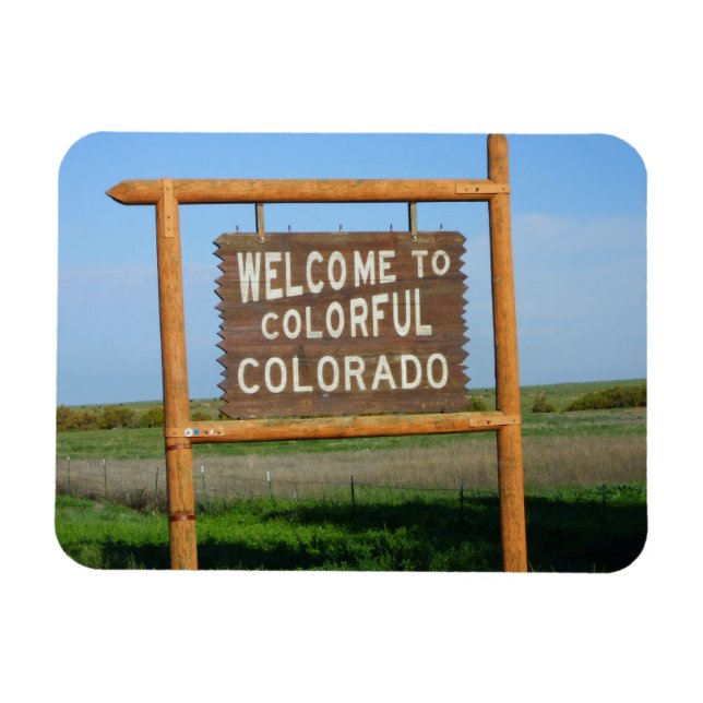 Welcome to Colourful Colorado Square Magnet. Magnet (Horizontal)