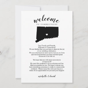 Welcome to Connecticut Wedding Letter & Itinerary