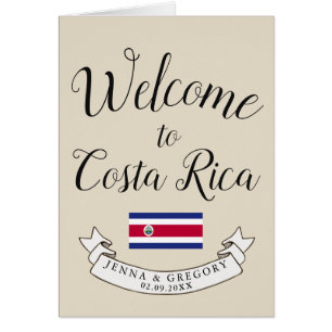 Welcome to Costa Rica Destination Wedding Custom