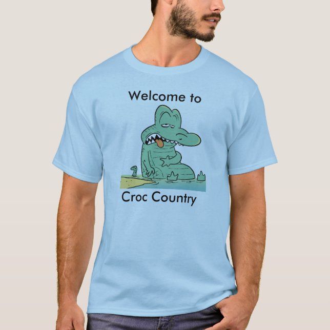 Welcome to Croc Country Comic T-Shirt (Front)