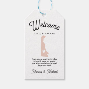Welcome to DELAWARE Wedding ANY COLOR!!   Gift Tags