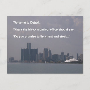Welcome to Detroit Postcard