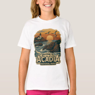 Welcome to Embroidery Acadia National USA Park T-Shirt