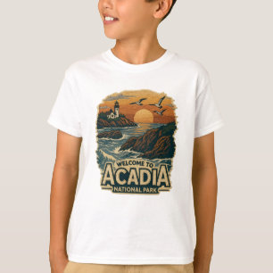 Welcome to Embroidery Acadia National USA Park T-Shirt