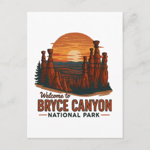 Welcome to Embroidery Bryce Canyon National USA Holiday Postcard