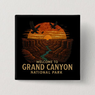 Welcome to Embroidery Grand Canyon National USA 15 Cm Square Badge
