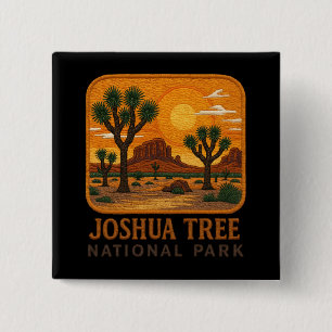 Welcome to Embroidery Joshua Tree National USA  15 Cm Square Badge