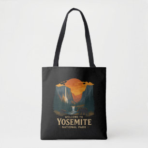 Welcome to Embroidery Yosemite National USA  Tote Bag
