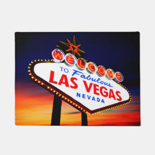 Welcome to Fabulous Las Vegas Beautiful Sunset Doormat