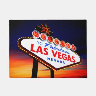 Welcome to Fabulous Las Vegas Beautiful Sunset Doormat