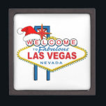 Welcome to Fabulous Las Vegas Christmas Jewellery Box<br><div class="desc">Welcome to Las Vegas Santa Hat design</div>
