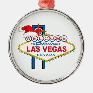 Welcome to Fabulous Las Vegas Christmas Metal Tree Decoration