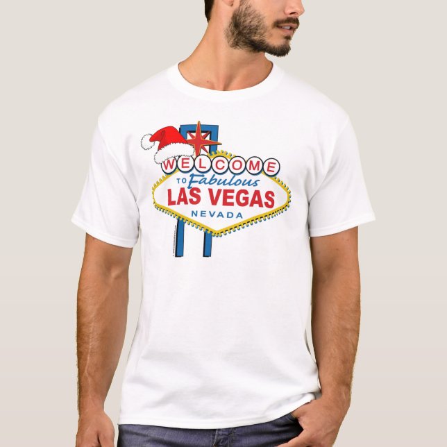 Welcome to Fabulous Las Vegas Christmas T-Shirt (Front)