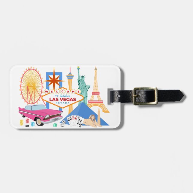 Welcome to Fabulous Las Vegas City Luggage Tag (Front Horizontal)