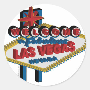 Welcome to Fabulous Las Vegas Classic Round Sticker