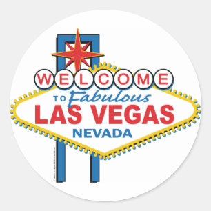 Welcome to Fabulous Las Vegas Classic Round Sticker