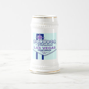 Welcome to Fabulous Las  Vegas Honeymoon Beer Stein