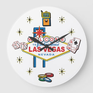 Welcome to Fabulous Las Vegas Large Clock