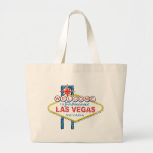 Welcome to Fabulous Las Vegas Large Tote Bag