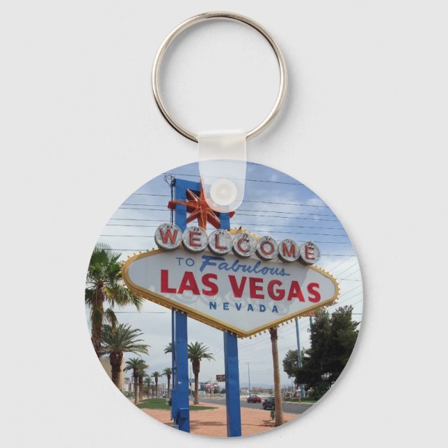 Welcome to Fabulous Las Vegas Lucky Keychain (Front)