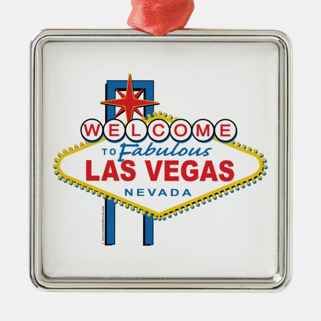 Welcome to Fabulous Las Vegas Metal Tree Decoration (Front)