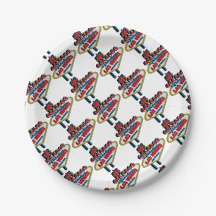 Welcome to Fabulous Las Vegas Paper Plate
