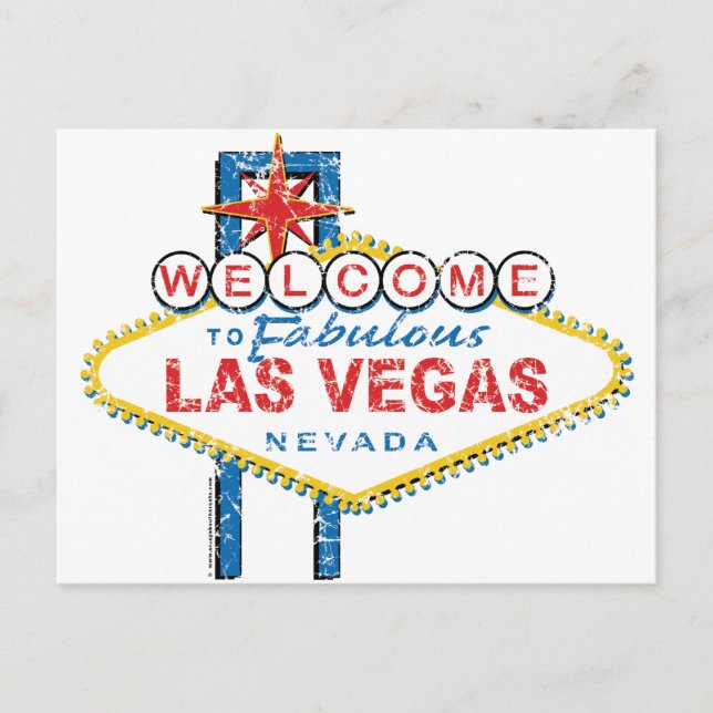 Welcome to Fabulous Las Vegas Postcard (Front)
