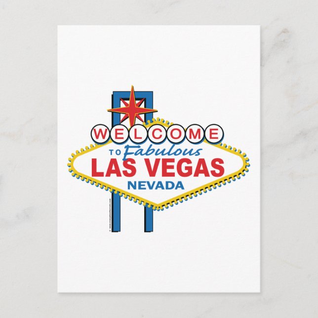 Welcome to Fabulous Las Vegas Postcard (Front)