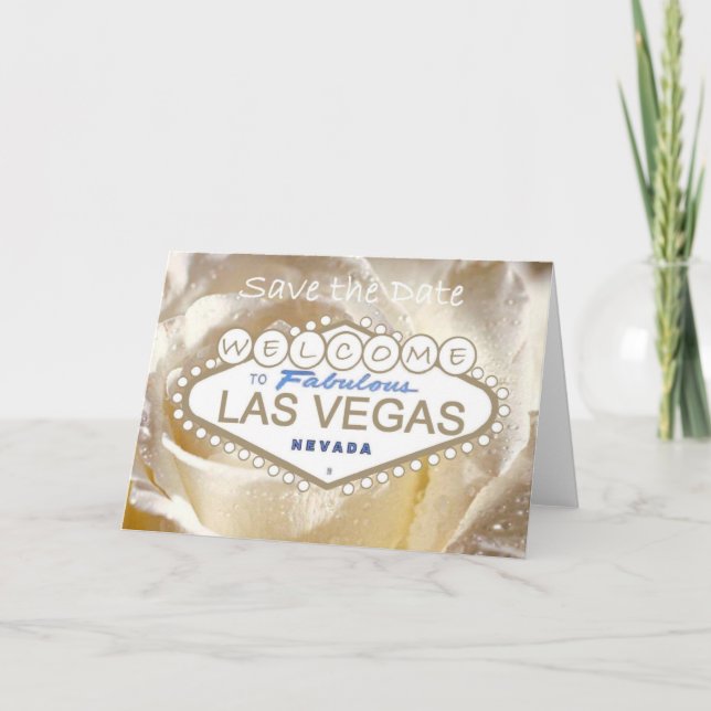 Welcome to Fabulous Las Vegas Save the Date Card (Front)