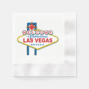Welcome To Fabulous Las Vegas Sign Napkin