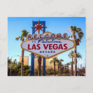 Welcome to Fabulous Las Vegas Sign Post Card