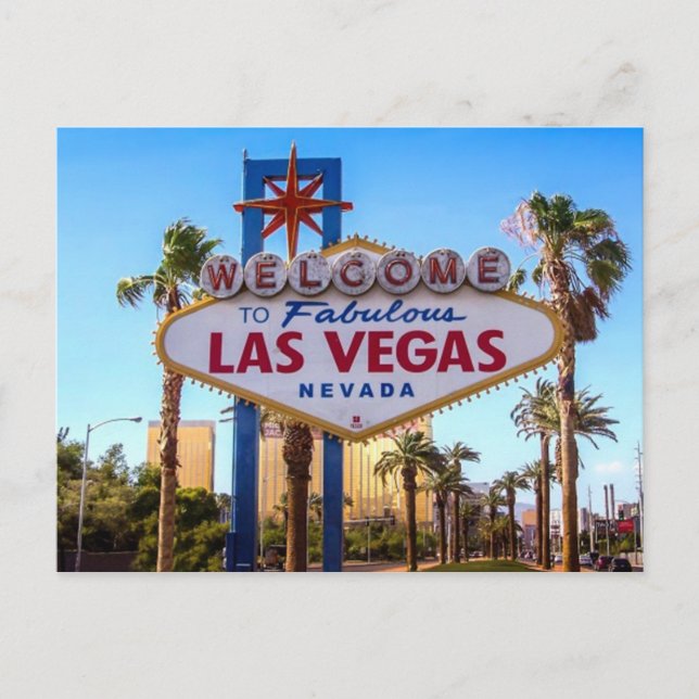Welcome to Fabulous Las Vegas Sign Post Card (Front)