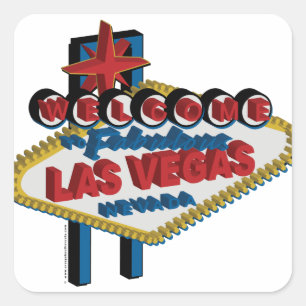 Welcome to Fabulous Las Vegas Square Sticker