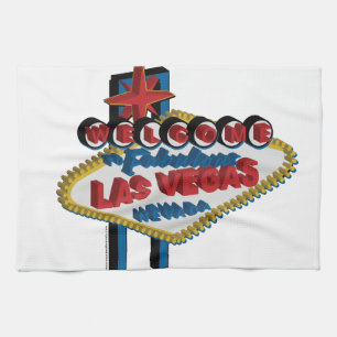 Welcome to Fabulous Las Vegas Tea Towel