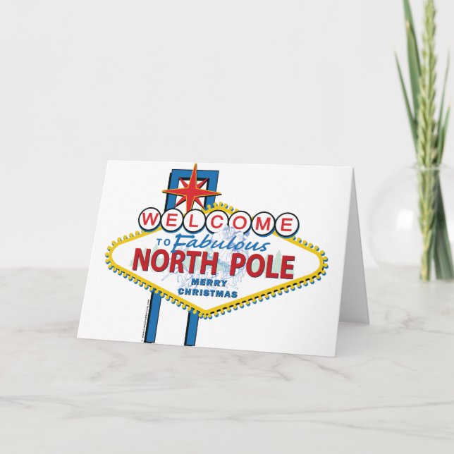 Welcome to Fabulous North Pole Holiday Card (Front)