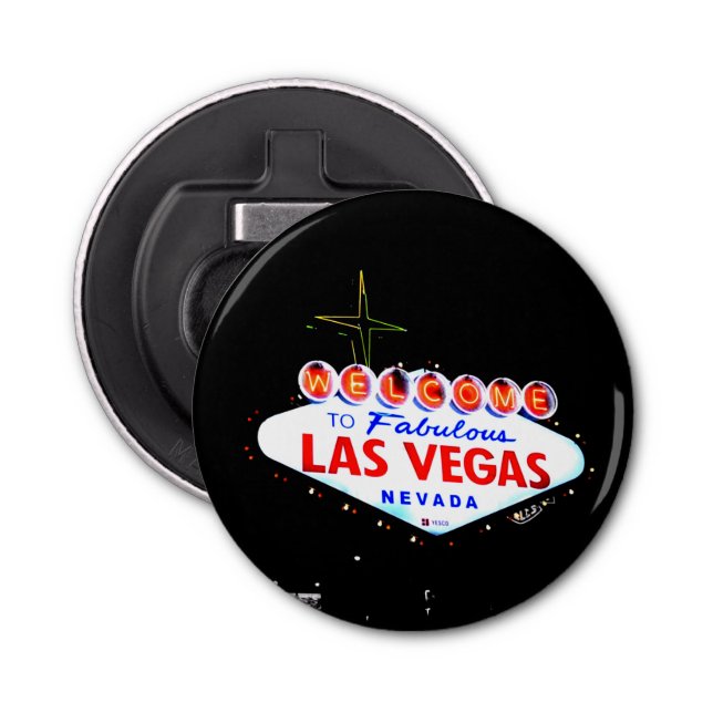 Welcome to Fabuous Las Vegas Nevada Sin City Bottle Opener (Front)