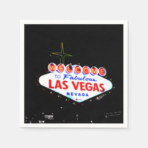 Welcome to Fabuous Las Vegas Nevada Sin City Napkin