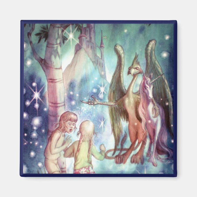 Welcome To Fairyland Square Magnet (Front)