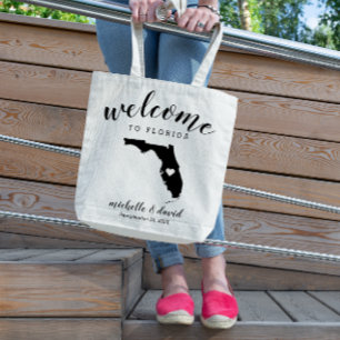 Welcome to Florida State Silhouette Wedding Tote Bag