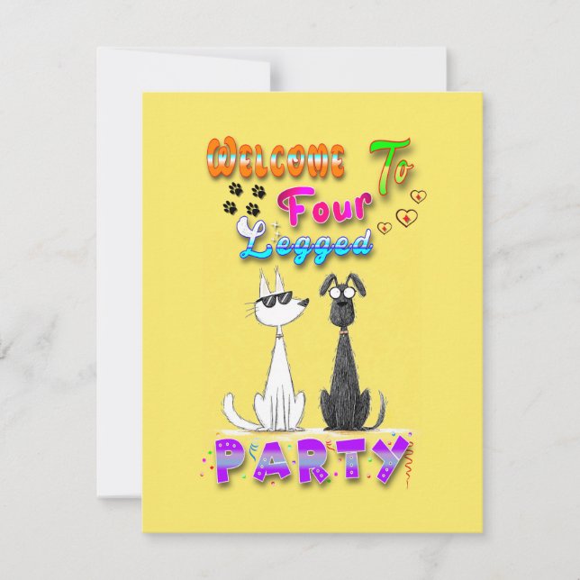 Welcome To Four Legged Party (Front)